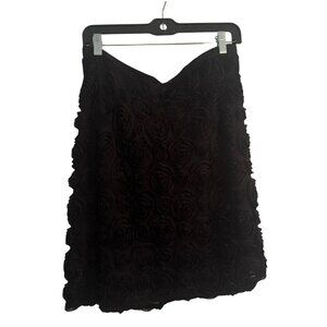 Dalia Collection black rose skirt